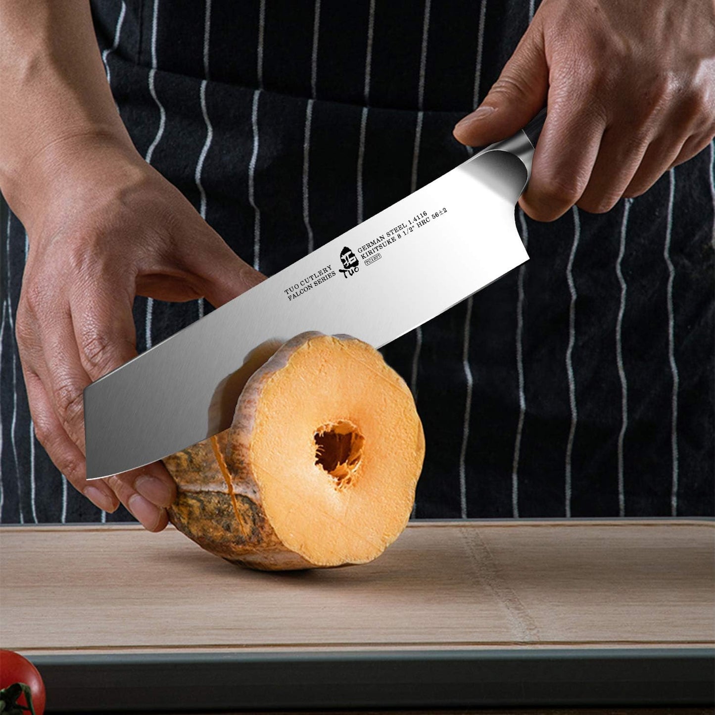 Fillet Knife, 7 Inch Professional Fish Boning Knife for Trimming Meat & Poultry, Flexible Blade, High Carbon German Steel, Riveted Handle - Falcon Series
