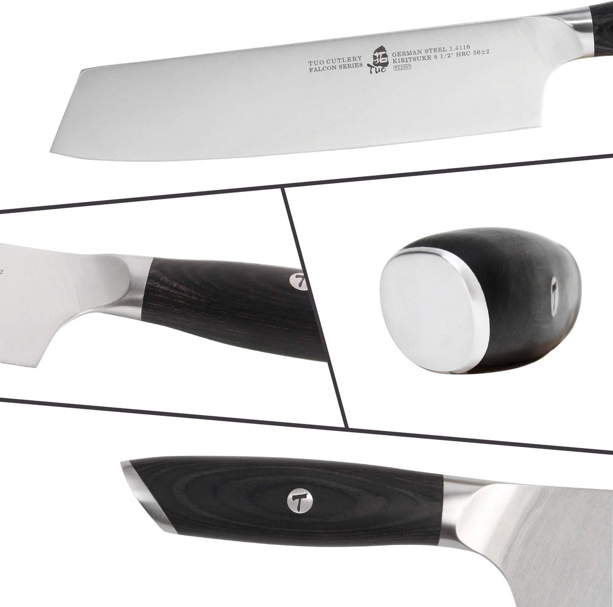 Fillet Knife, 7 Inch Professional Fish Boning Knife for Trimming Meat & Poultry, Flexible Blade, High Carbon German Steel, Riveted Handle - Falcon Series