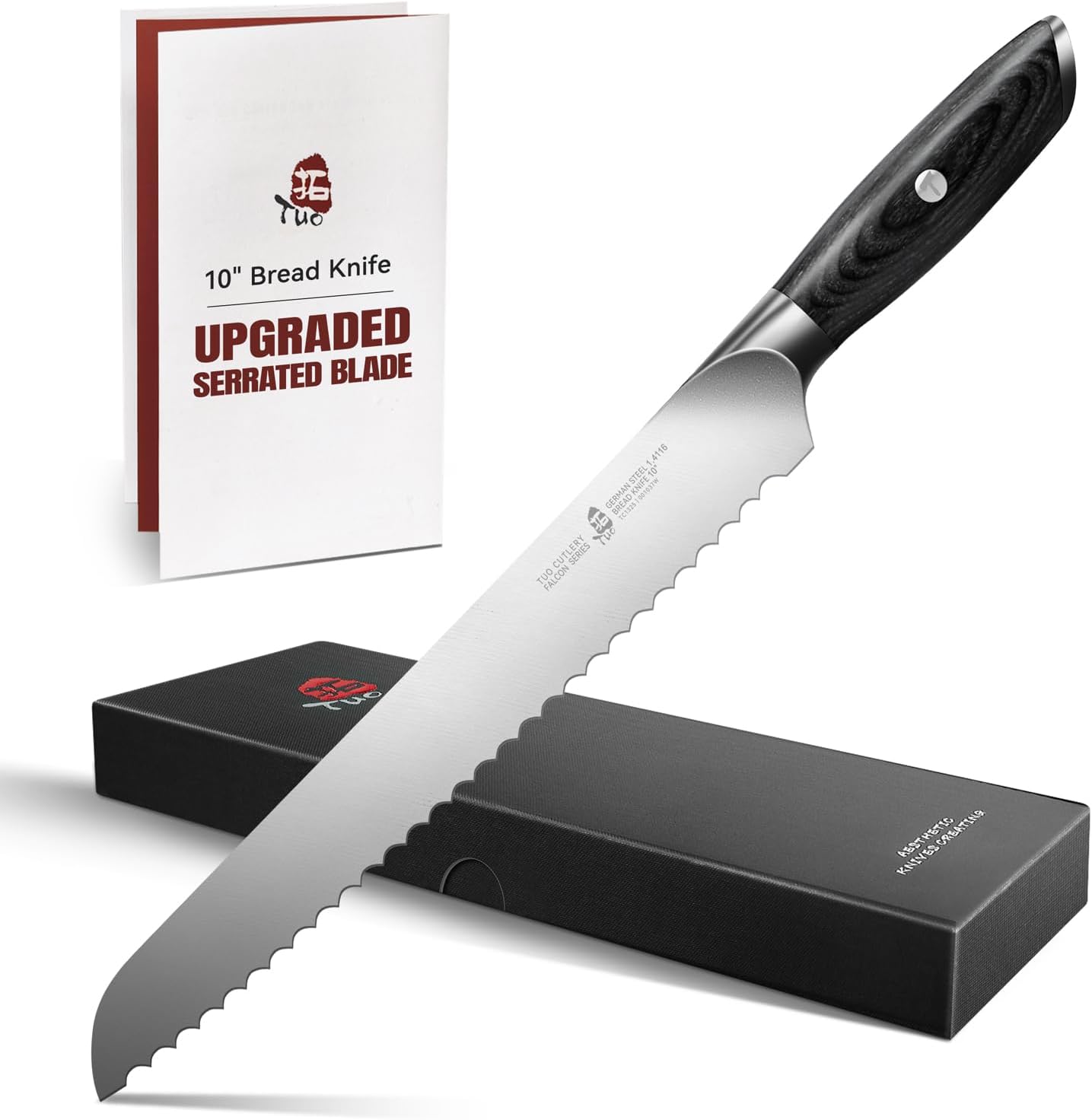Fillet Knife, 7 Inch Professional Fish Boning Knife for Trimming Meat & Poultry, Flexible Blade, High Carbon German Steel, Riveted Handle - Falcon Series