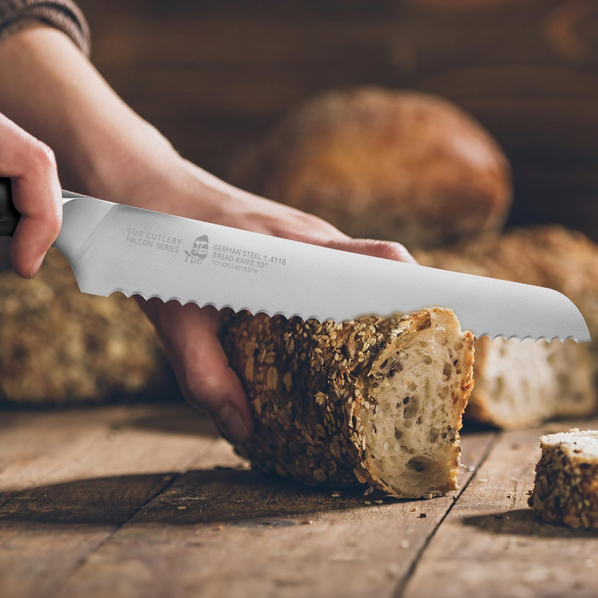 Fillet Knife, 7 Inch Professional Fish Boning Knife for Trimming Meat & Poultry, Flexible Blade, High Carbon German Steel, Riveted Handle - Falcon Series