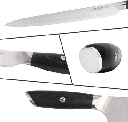 Fillet Knife, 7 Inch Professional Fish Boning Knife for Trimming Meat & Poultry, Flexible Blade, High Carbon German Steel, Riveted Handle - Falcon Series