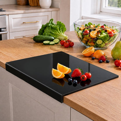Clear Acrylic Cutting Board with Counter Lip 17.5"x13.4"
