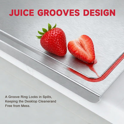 Clear Acrylic Cutting Board with Counter Lip 17.5"x13.4"