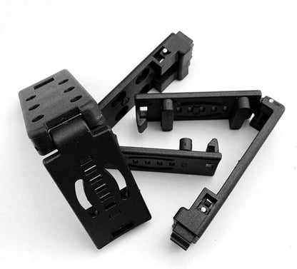 2-Pack Tactical Knife Clip Holster Kydex Belt Sheath | Compatible with EDC, Camping & Utility Tools (Black)