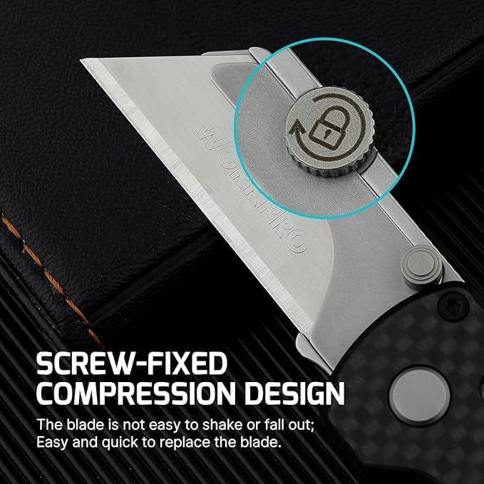 Otacle U1 Folding Utility Knife with Quick Change Blade & Rail Lock