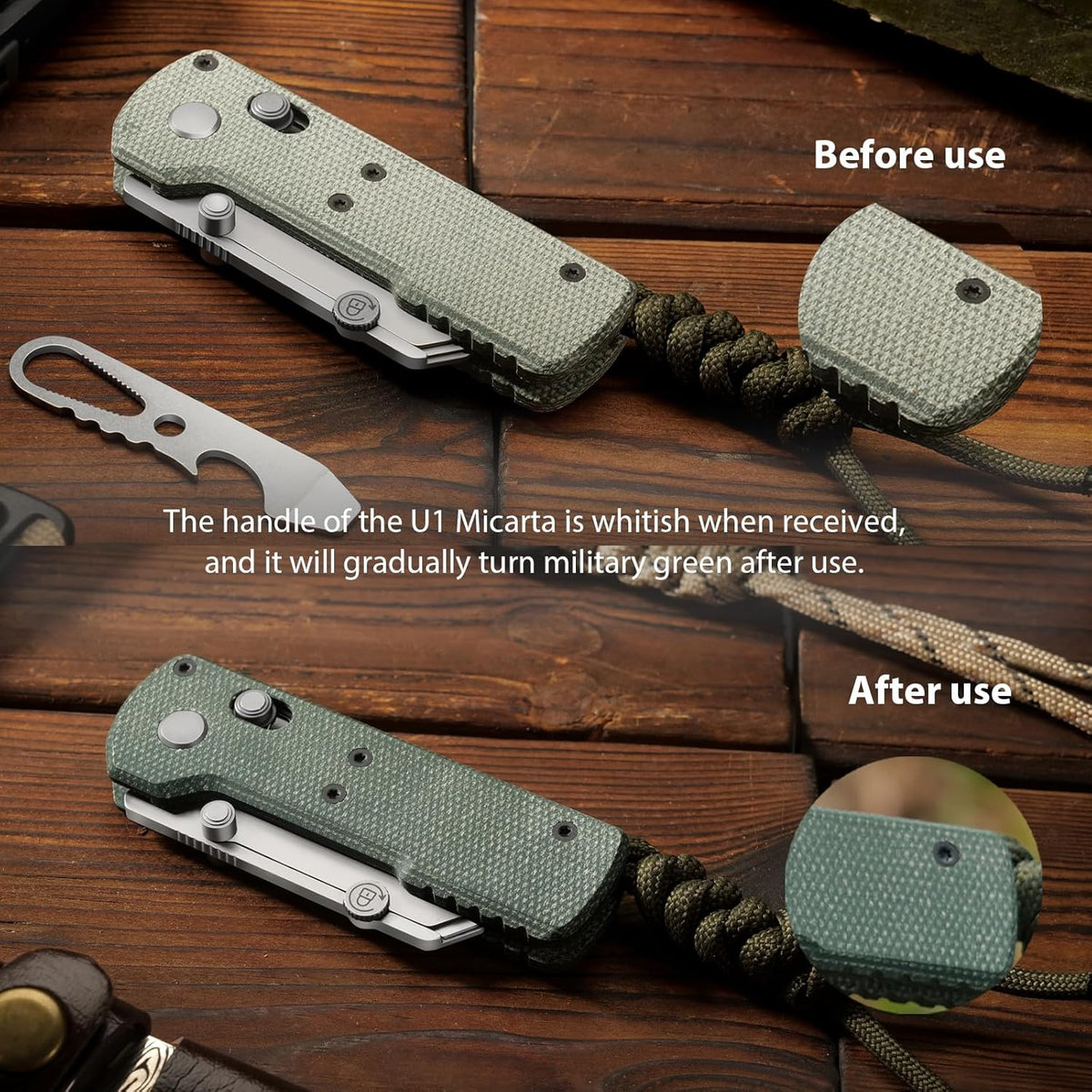 Otacle U1 Folding Utility Knife with Quick Change Blade & Rail Lock