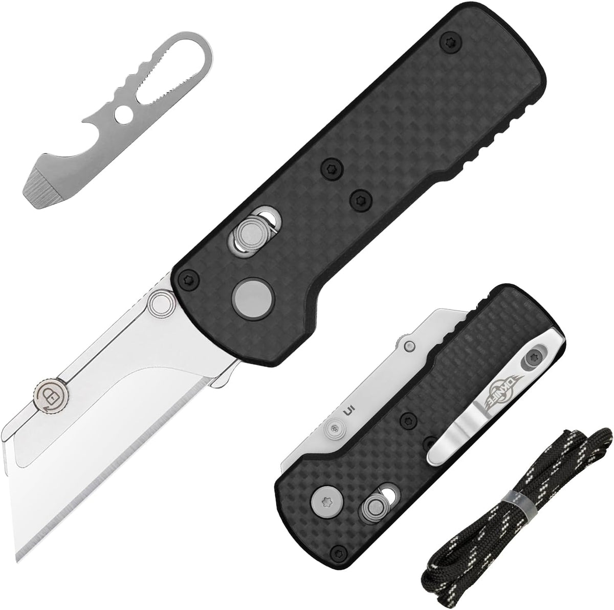 Otacle U1 Folding Utility Knife with Quick Change Blade & Rail Lock
