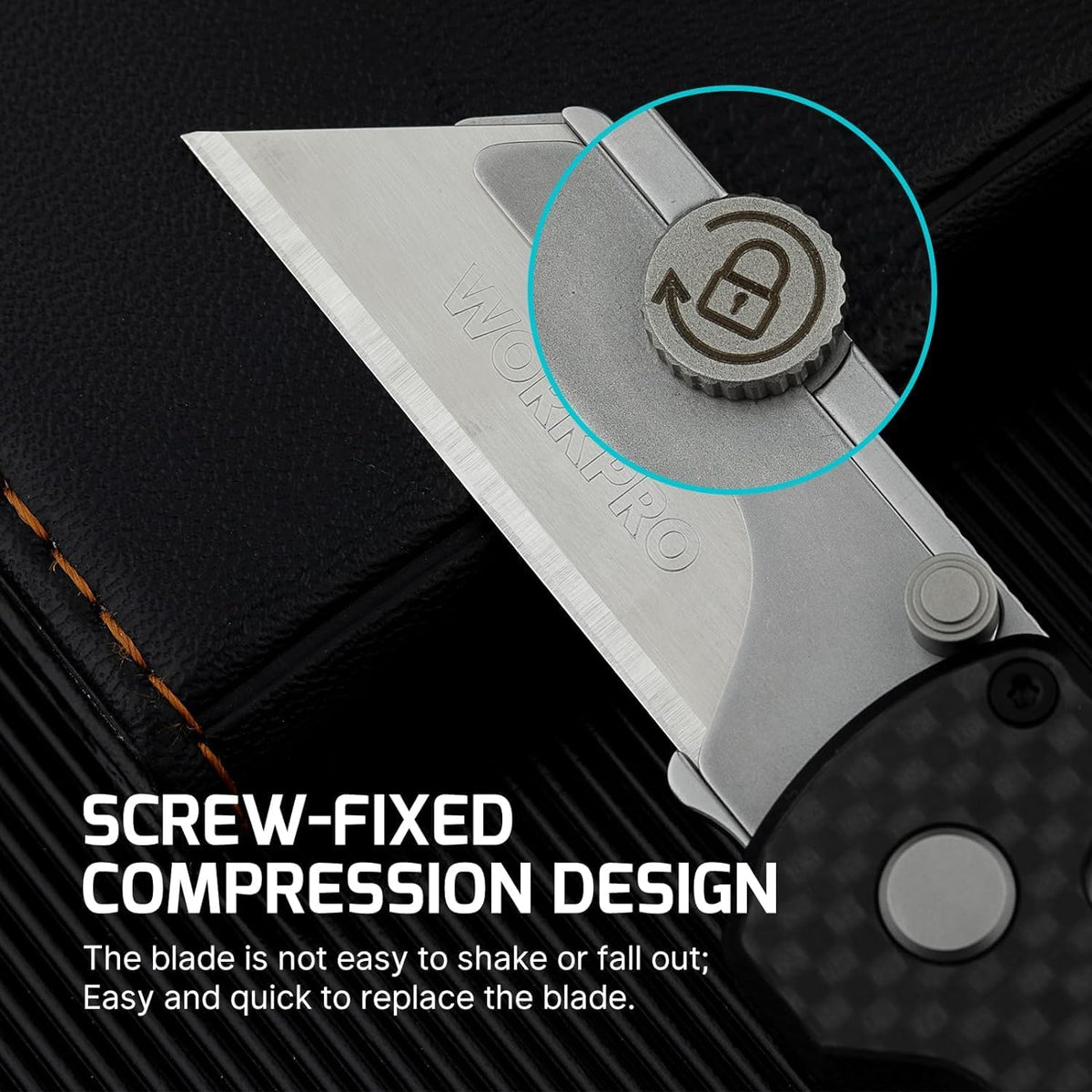 Otacle U1 Folding Utility Knife with Quick Change Blade & Rail Lock