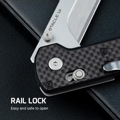 Otacle U1 Folding Utility Knife with Quick Change Blade & Rail Lock