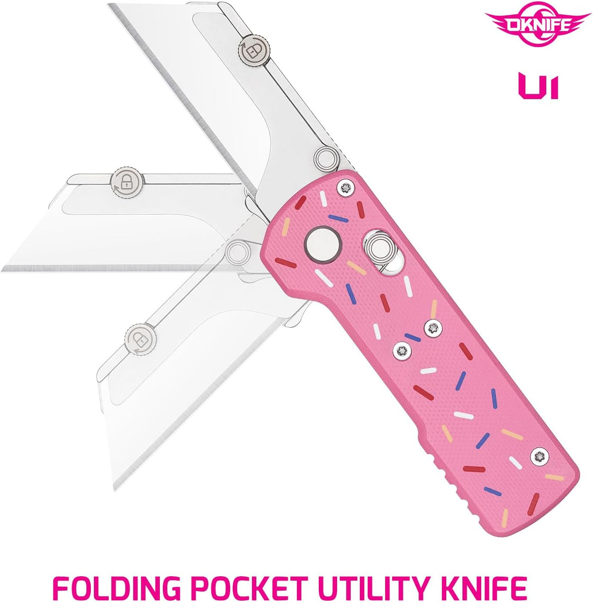 Otacle U1 Folding Utility Knife with Quick Change Blade & Rail Lock