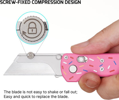 Otacle U1 Folding Utility Knife with Quick Change Blade & Rail Lock