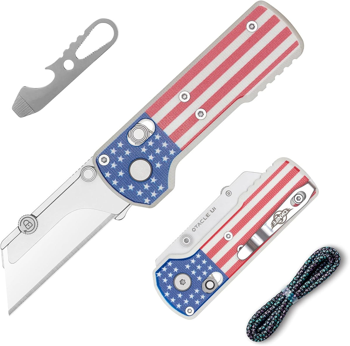 Otacle U1 Folding Utility Knife with Quick Change Blade & Rail Lock