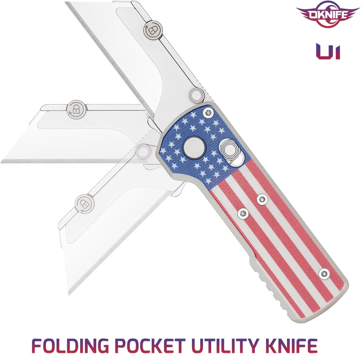 Otacle U1 Folding Utility Knife with Quick Change Blade & Rail Lock