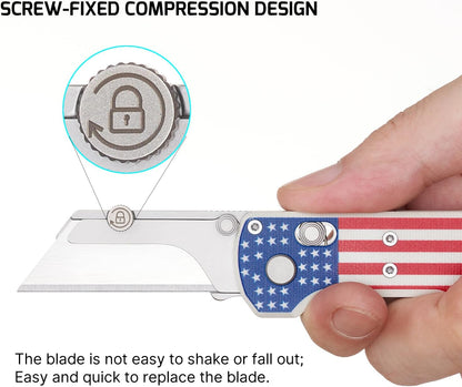Otacle U1 Folding Utility Knife with Quick Change Blade & Rail Lock