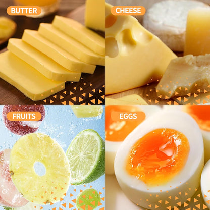 Butter & Cheese Slice Cutter Stainless Steel Multipurpose Butter and Cheese Cutter Slicer with Ergonomic handle Portable Grip for block cheese, Fruit Baking