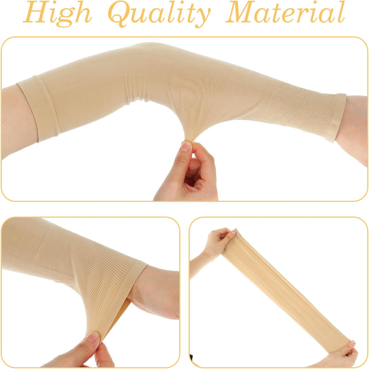 2 Pairs Protective Arm Sleeve for Thin Skin Elderly Skin Tear and Bruise, Protection Sleeves for Men and Women