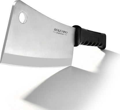 3 PCS Butcher Knife Set, Professional Meat Cutting Knives | Non-slip grip, 7" butcher & 6" skinning & boning,Ergonomic, less tired,Professional, precise cuts,X50CrMoV15 stainless steel.