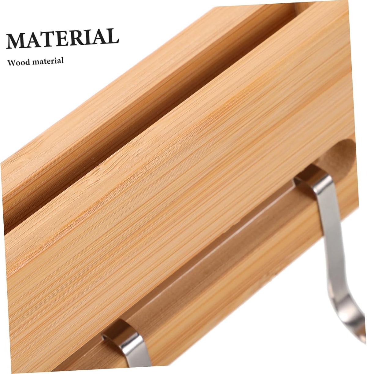 Wooden Wall-mounted Knife Rack No Drill Knife Holder for Kitchen Stylish Natural Utensil Organizer Efficient Storage for Home and Restaurant Use