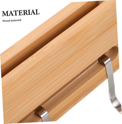 Wooden Wall-mounted Knife Rack No Drill Knife Holder for Kitchen Stylish Natural Utensil Organizer Efficient Storage for Home and Restaurant Use