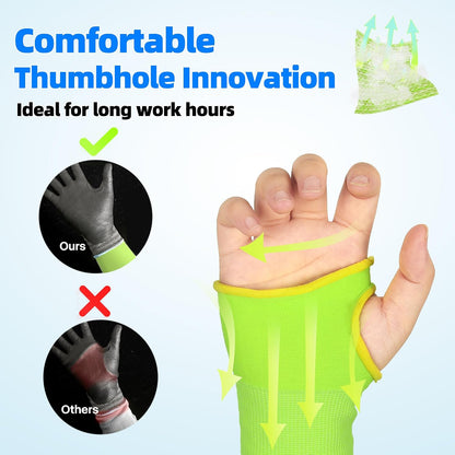 22 inch AIR-SKIN ANSI A6 Cut Resistant Arm Sleeves for Men & Women S901, Non-PFAS Arm Protectors for High Risk Work, UPF50+ UV Protection Cooling Gardening Sleeves for Farming, Lightweight