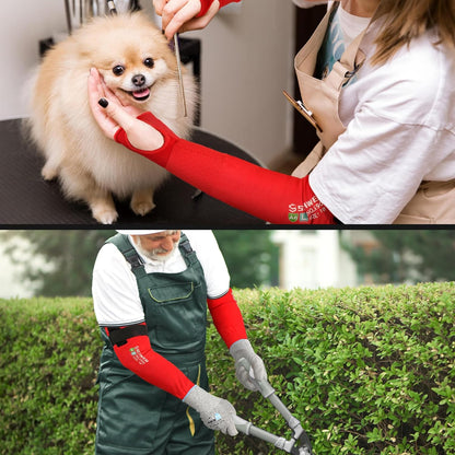 22 inch AIR-SKIN ANSI A6 Cut Resistant Arm Sleeves for Men & Women S901, Non-PFAS Arm Protectors for High Risk Work, UPF50+ UV Protection Cooling Gardening Sleeves for Farming, Lightweight
