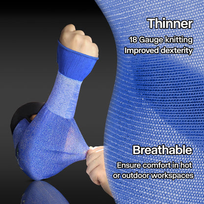 22 inch AIR-SKIN ANSI A6 Cut Resistant Arm Sleeves for Men & Women S901, Non-PFAS Arm Protectors for High Risk Work, UPF50+ UV Protection Cooling Gardening Sleeves for Farming, Lightweight