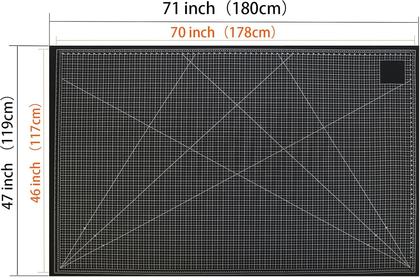 9'' × 12'' Professional Self Healing Cutting Double Sided 5-Ply Mat, Best Gridded Rotary Cutting Board for Quilting, Sewing, Craft, Fabric & Scrapbooking (Green/Black)…