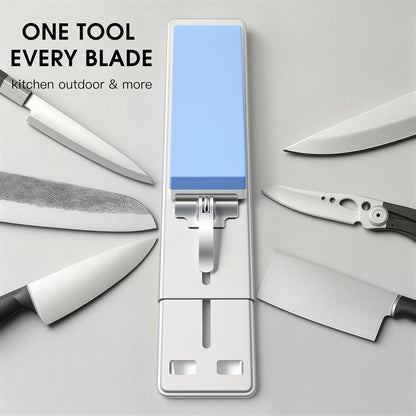 Knife Sharpening Stone Set with Adjustable Base, Dual Grit Whetstone | 1000/6000 Waterstone, Fast & Efficient Diamond Knife Sharpener for Various sinks for hand washing