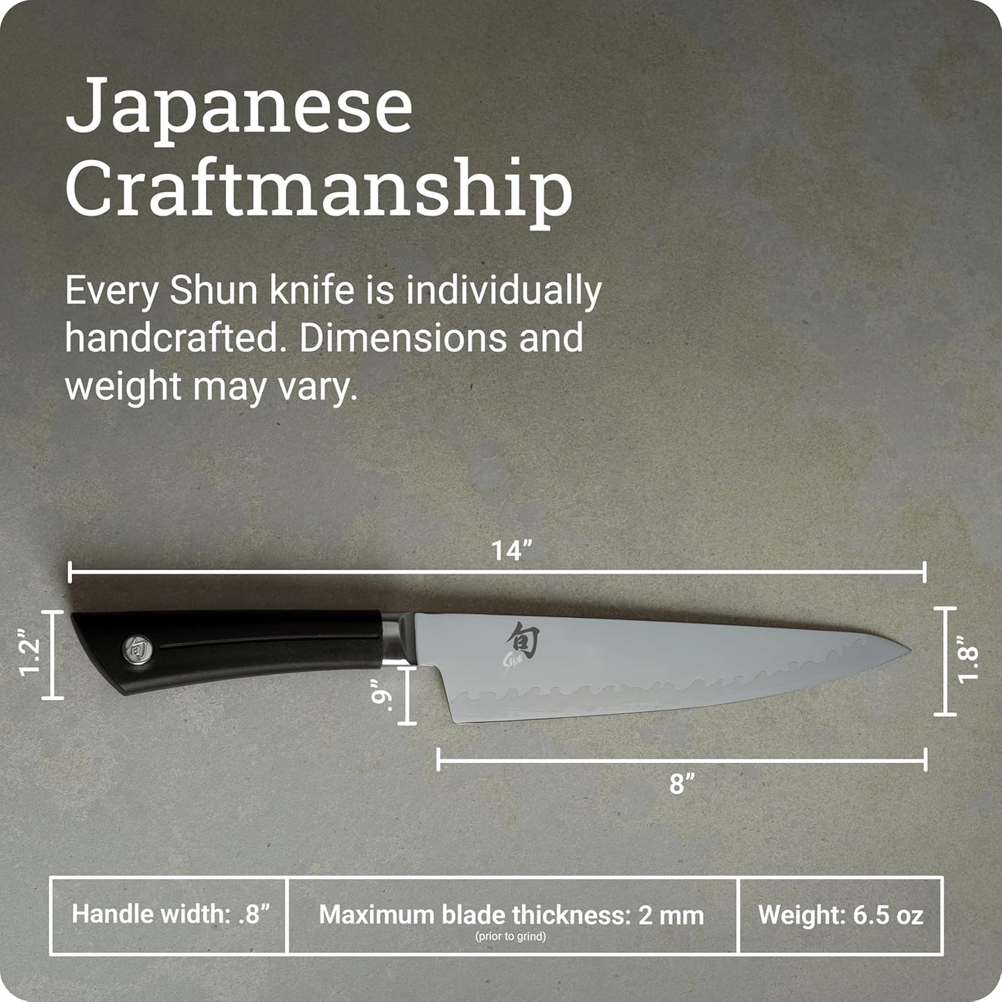 Sora 8" Chef's Knife, Handcrafted Japanese Kitchen Knife, VG10 Steel Edge and 420J Stainless Steel Blade, Balanced Handle, Gyuto-Style Chef Tool for Professional and Home Chefs
