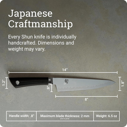 Sora 8" Chef's Knife, Handcrafted Japanese Kitchen Knife, VG10 Steel Edge and 420J Stainless Steel Blade, Balanced Handle, Gyuto-Style Chef Tool for Professional and Home Chefs