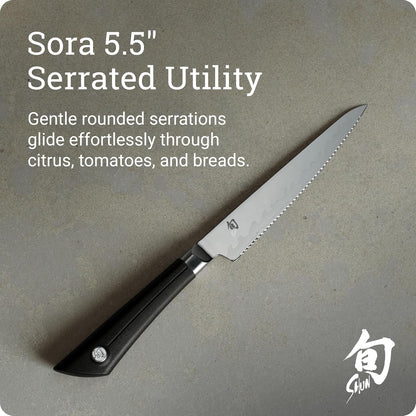 Sora 8" Chef's Knife, Handcrafted Japanese Kitchen Knife, VG10 Steel Edge and 420J Stainless Steel Blade, Balanced Handle, Gyuto-Style Chef Tool for Professional and Home Chefs