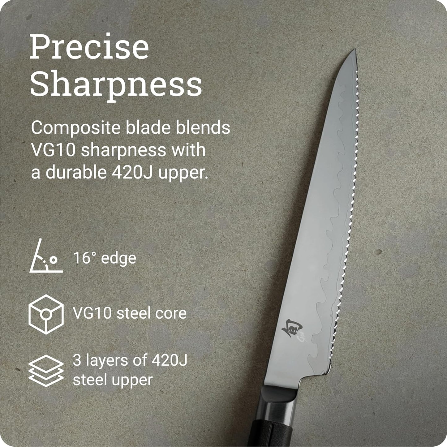 Sora 8" Chef's Knife, Handcrafted Japanese Kitchen Knife, VG10 Steel Edge and 420J Stainless Steel Blade, Balanced Handle, Gyuto-Style Chef Tool for Professional and Home Chefs
