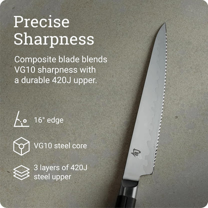 Sora 8" Chef's Knife, Handcrafted Japanese Kitchen Knife, VG10 Steel Edge and 420J Stainless Steel Blade, Balanced Handle, Gyuto-Style Chef Tool for Professional and Home Chefs