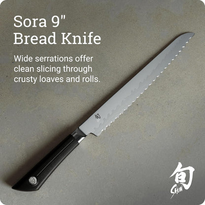Sora 8" Chef's Knife, Handcrafted Japanese Kitchen Knife, VG10 Steel Edge and 420J Stainless Steel Blade, Balanced Handle, Gyuto-Style Chef Tool for Professional and Home Chefs