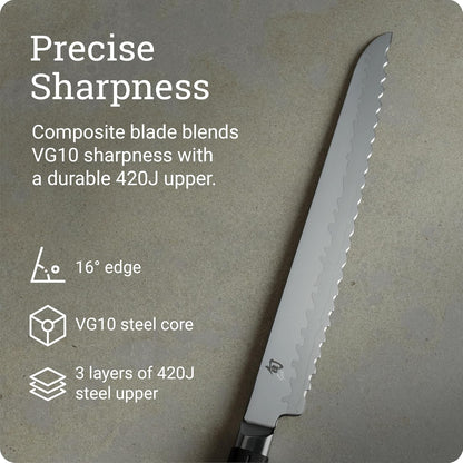 Sora 8" Chef's Knife, Handcrafted Japanese Kitchen Knife, VG10 Steel Edge and 420J Stainless Steel Blade, Balanced Handle, Gyuto-Style Chef Tool for Professional and Home Chefs