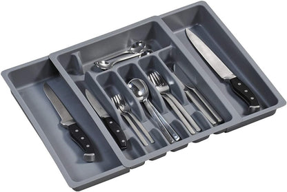 30087 Grey Variable Cutlery Drawer, 11,42 x 2,56 x 14,96"