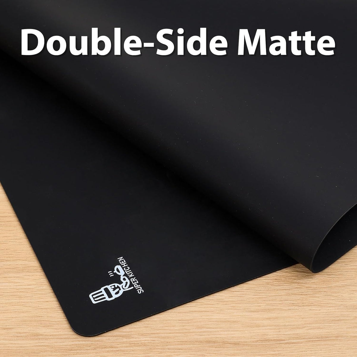 Thick Silicone Counter Mat Large 23.4x15.6" for Kitchen Countertop Crafts | Kitchen Table/Countertop Protector/Non Stick Pastry Baking Placemats Silicone Pad Crafts Kid Heat Resistant White Translucent