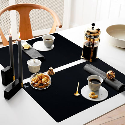 Thick Silicone Counter Mat Large 23.4x15.6" for Kitchen Countertop Crafts | Kitchen Table/Countertop Protector/Non Stick Pastry Baking Placemats Silicone Pad Crafts Kid Heat Resistant White Translucent