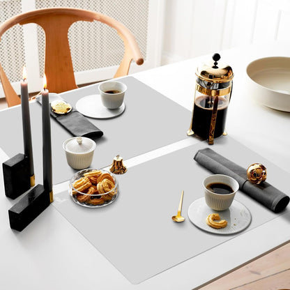 Thick Silicone Counter Mat Large 23.4x15.6" for Kitchen Countertop Crafts | Kitchen Table/Countertop Protector/Non Stick Pastry Baking Placemats Silicone Pad Crafts Kid Heat Resistant White Translucent