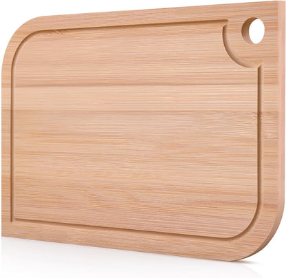 11.5"x 8" Small Bamboo Wood Cutting Board, Lightweight Wooden Fruit Cutting Board for Home.