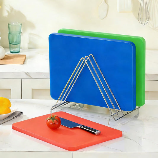 Color Coded Cutting Board Set of 3-18" x 12" x 0.75" Commercial Cutting Boards, 3-Piece (Red, Green, Blue) Plastic Chopping Board for Meat, Vegetables and Seafood