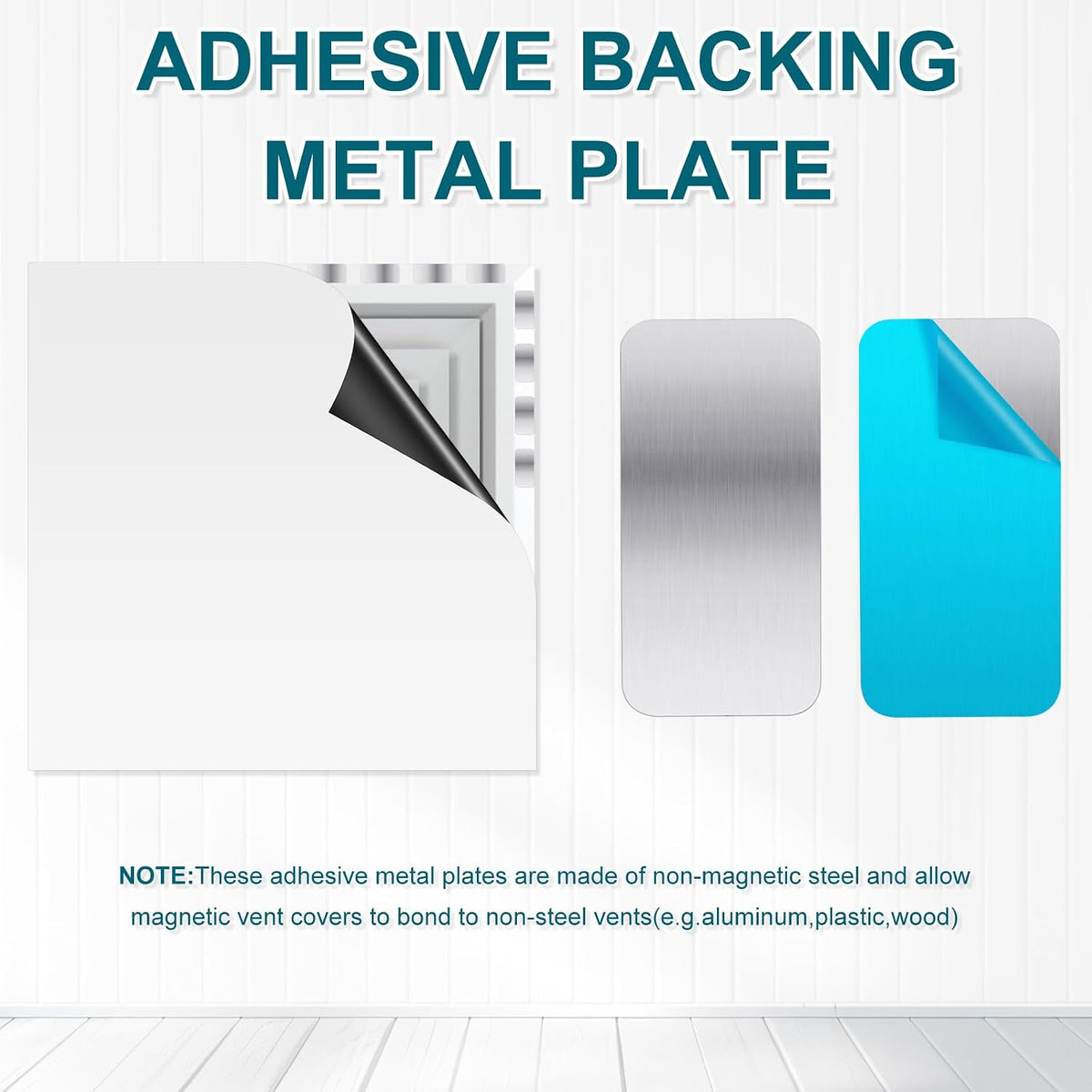 Metal Plates for Magnets 28 Pcs Adhesive Magnetic Mounts | Metal Plates for Magnets Create Magnetic Surfaces Anywhere with 0.4mm Steel Backing and Strong Adhesive for Clean Removal