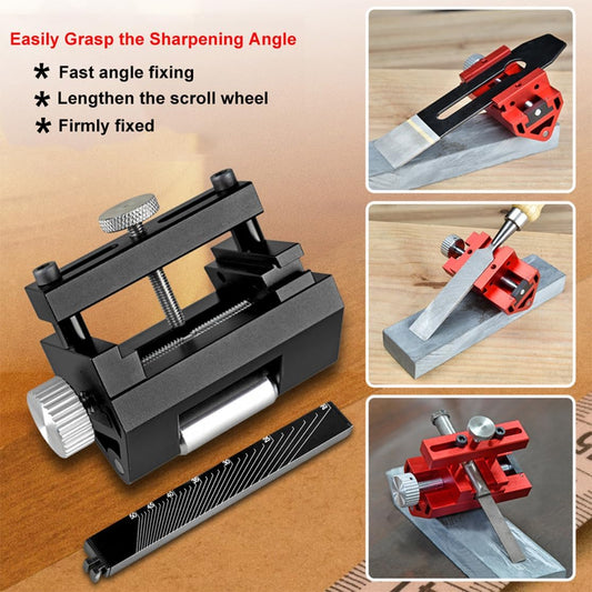 Honing Guide Woodworking Tool, Chisel Sharpening Jig, Chisels Sharpener of Whetstone, Adjustable Angle Sharpener Fits Planer and Blades 0-2.55 inches