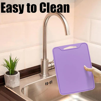 Silicone Cutting Board,Colored Flexible Silicone Cutting Mat Chopping Board Chopping Mats Veggies Cutting Pad Kitchen Cutting Plate for Meat Vegetables
