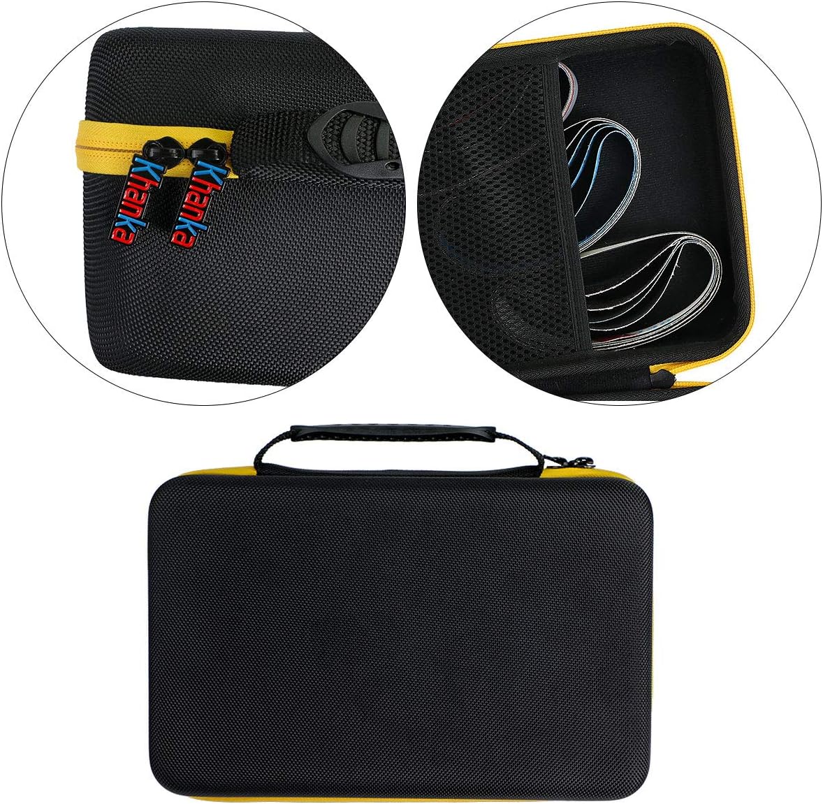 Hard Travel Case Replacement for Work Sharp Knife & Tool Sharpener/Ken Onion Edition (yellow zipper)