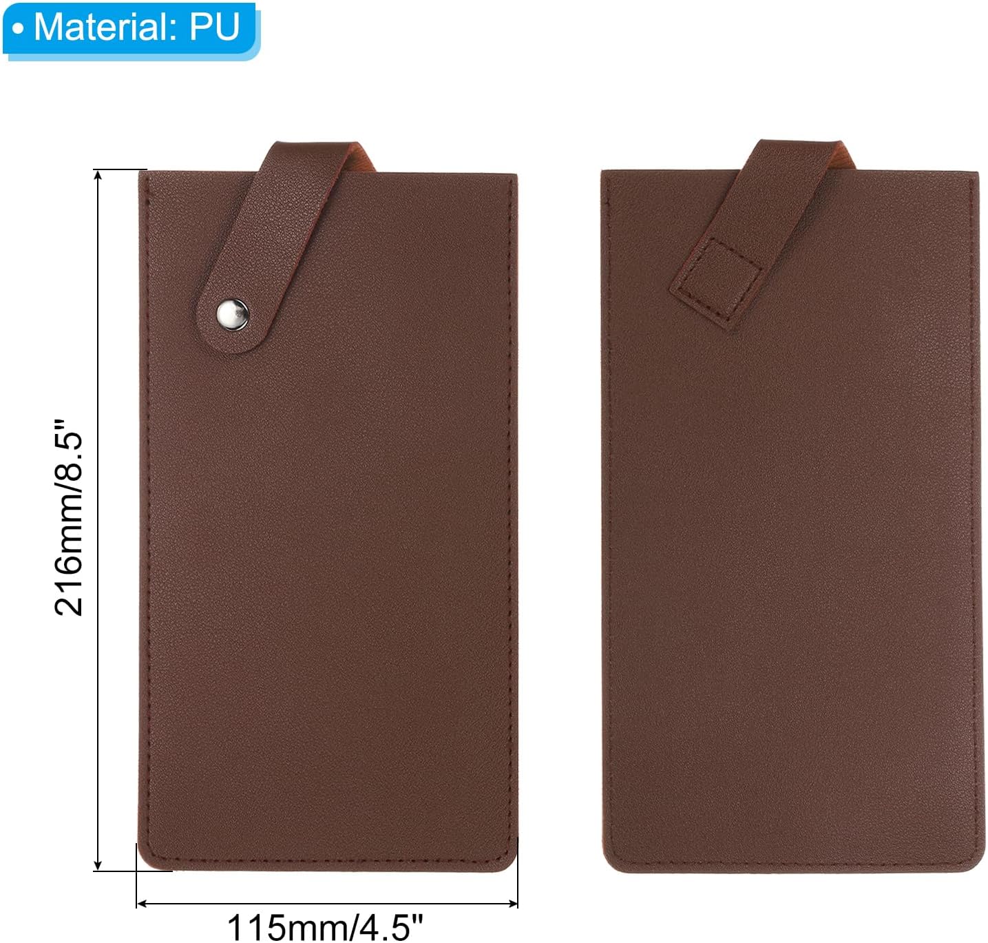 PU Leather Knife Meat Cleaver Sheath, Waterproof Chef Knife Guards Wide Knife Protector Cleaver Cover for Home Kitchen, Brown