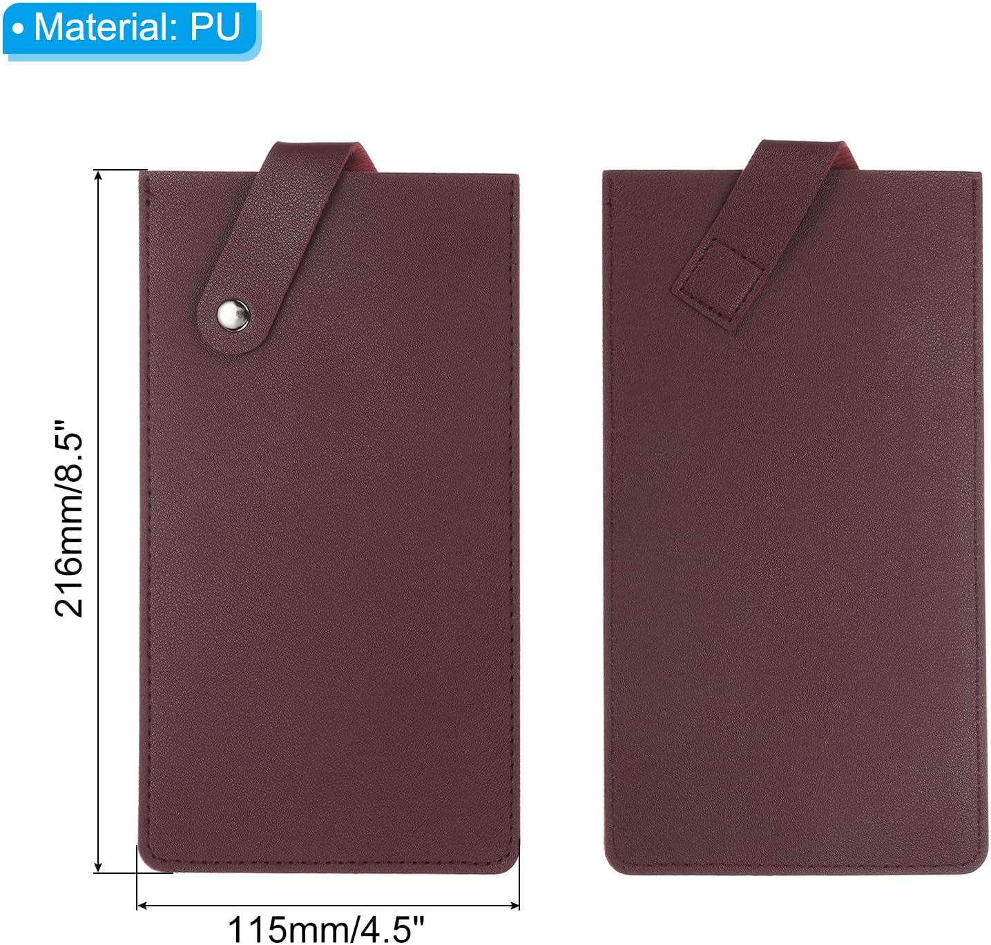 PU Leather Knife Meat Cleaver Sheath, Waterproof Chef Knife Guards Wide Knife Protector Cleaver Cover for Home Kitchen, Brown