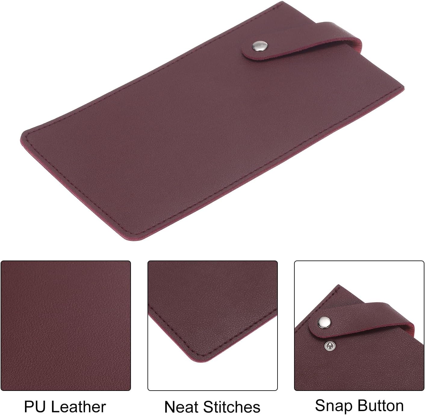 PU Leather Knife Meat Cleaver Sheath, Waterproof Chef Knife Guards Wide Knife Protector Cleaver Cover for Home Kitchen, Brown