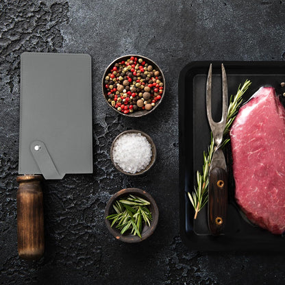 PU Leather Knife Meat Cleaver Sheath, Waterproof Chef Knife Guards Wide Knife Protector Cleaver Cover for Home Kitchen, Brown