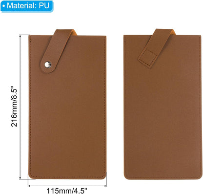 PU Leather Knife Meat Cleaver Sheath, Waterproof Chef Knife Guards Wide Knife Protector Cleaver Cover for Home Kitchen, Brown